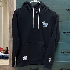 Men's Black Goat USA Hoodie with Embroidered Design